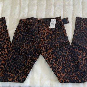 Joe's Jeans Leopard Print Skinny Jeans